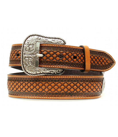 ARIAT® TAN BASKETWEAVE BELT