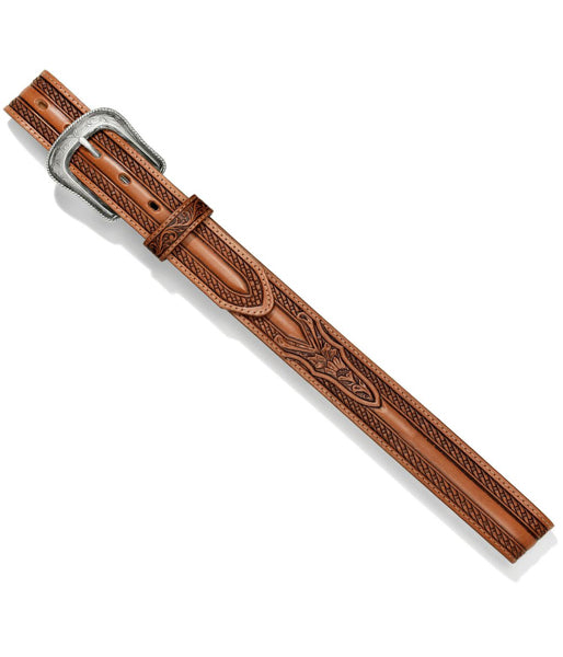 TONY LAMA THE WILD BILL BROWN BASKET WEAVE BELT