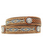 ARIAT® TAN BASKETWEAVE BELT