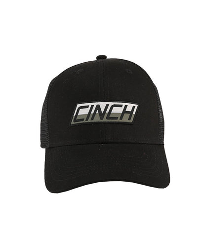 CINCH MENS LOGO TRUCKER CAP - BLACK