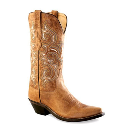 Old West Women's Rustic Snip Toe Western Boots