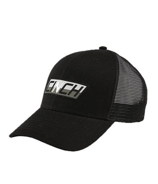 CINCH MENS LOGO TRUCKER CAP - BLACK