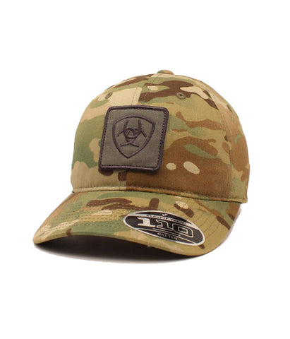 CINCH MENS FITTED CAP - TEXTURED GRAY AND WHITE S/M