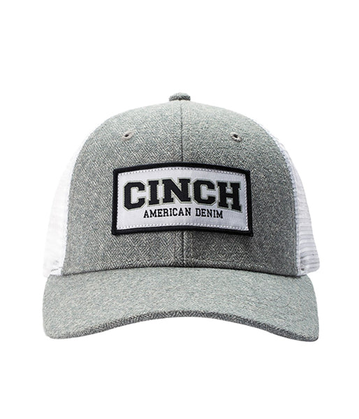 CINCH GREY AND WHITE MESH CAP - OSFA