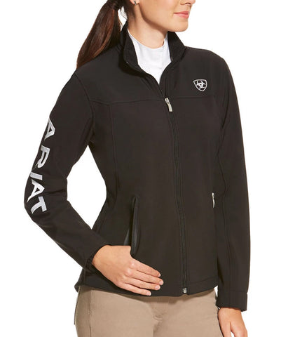 ARIAT® LADIES SOFTSHELL TEAM JACKET - BLACK