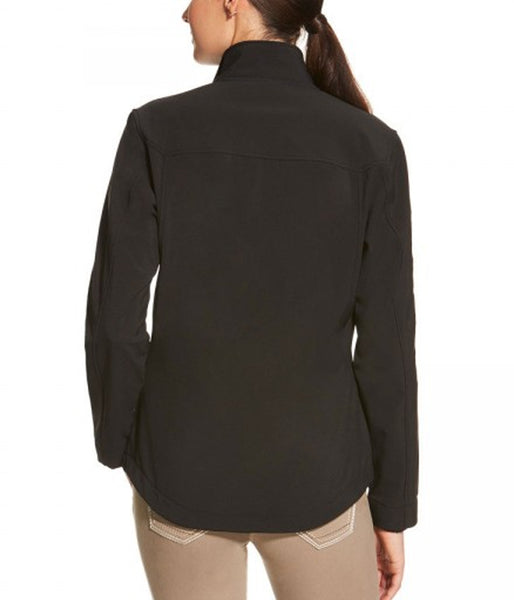 ARIAT® LADIES SOFTSHELL TEAM JACKET - BLACK