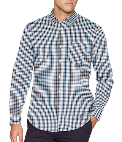 Dockers Men's Long Sleeve Button Front Shirt - Tirado Grisaille