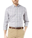 Dockers Men's Long Sleeve Button Front Shirt - Tirado Grisaille