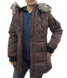 BCBGENERATION FAUX-FUR-TRIM COAT - CHIANTI