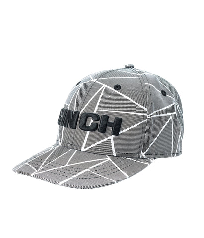 CINCH MENS FITTED CAP - TEXTURED GRAY AND WHITE S/M