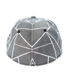 CINCH FITTED CAP - TEXTURED GRAY AND WHITE S/M