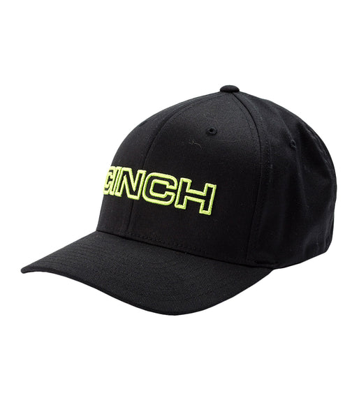 CINCH 3D LOGO FLEXFIT BASEBALL CAP - BLACK