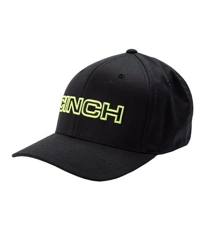 CINCH MENS LOGO FLEXFIT BASEBALL CAP - BLACK