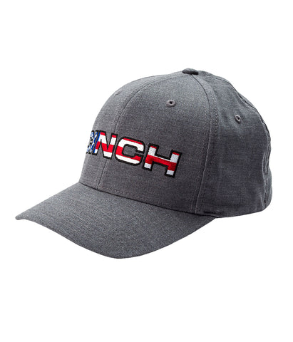 CINCH MENS FLEXFIT BASEBALL CAP - HEATHER GRAY