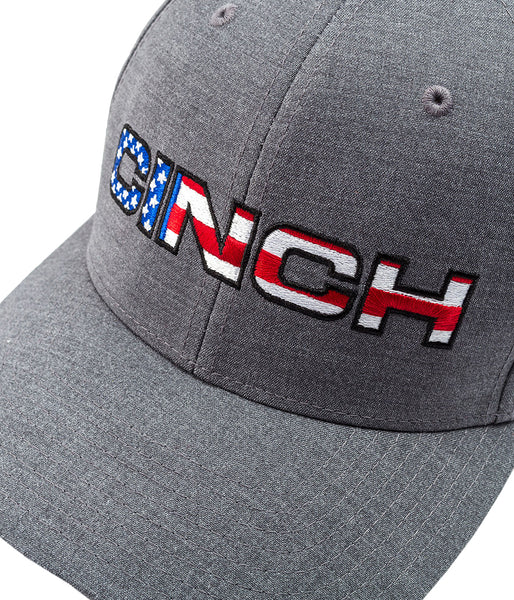 CINCH FLEXFIT BASEBALL CAP - HEATHER GRAY