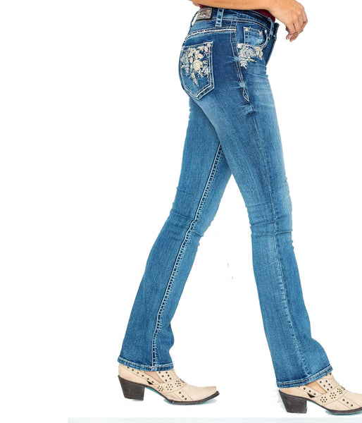 GRACE FLORAL EASY FIT BOOT CUT