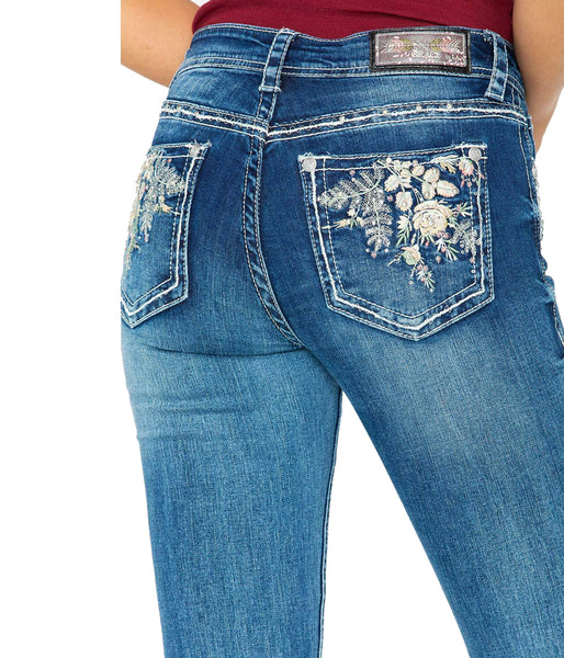 GRACE FLORAL EASY FIT BOOT CUT