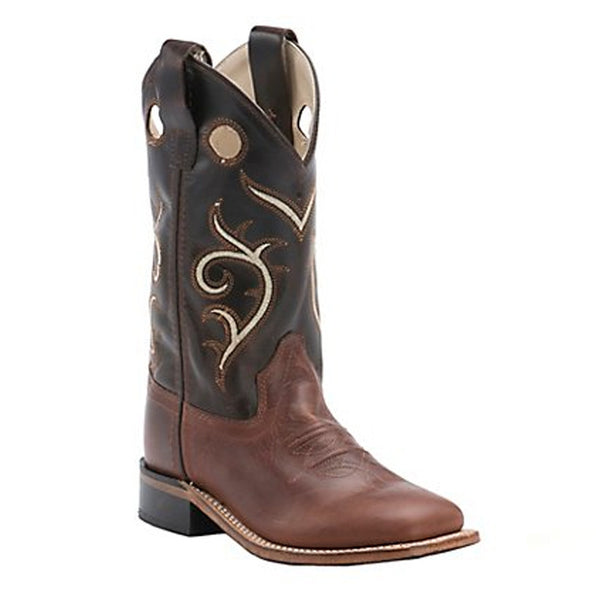 Old West Kids' Brown Swirl Western Cowboy Boots