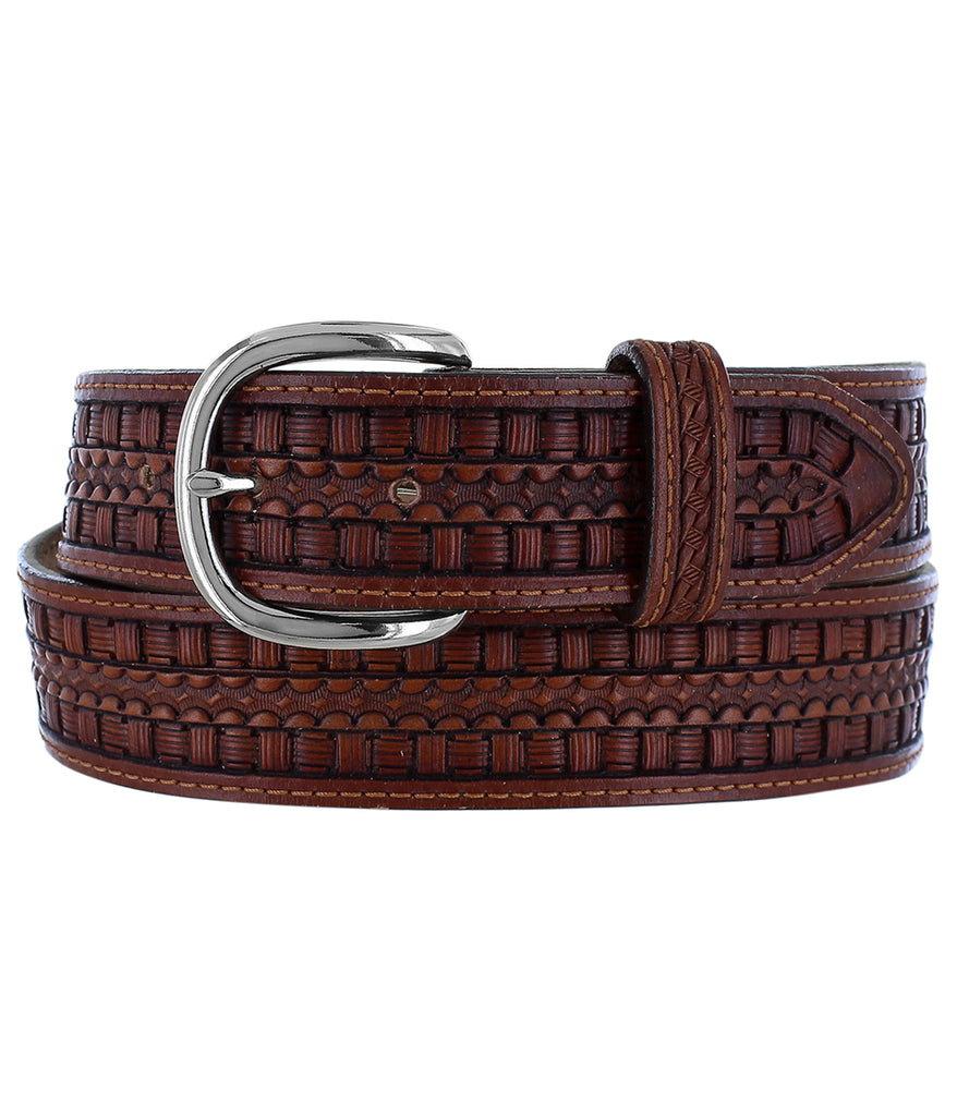 JUSTIN BANDERA WEAVE BELT - TAN