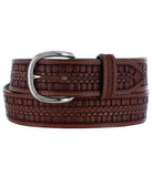 JUSTIN BANDERA WEAVE BELT - TAN