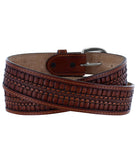 JUSTIN BANDERA WEAVE BELT - TAN