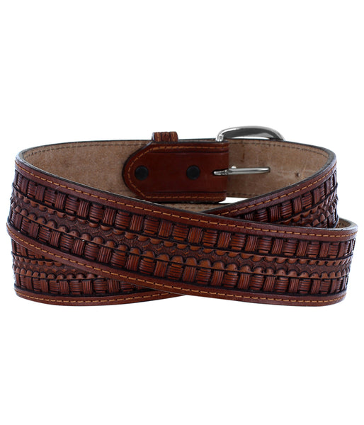 JUSTIN BANDERA WEAVE BELT - TAN