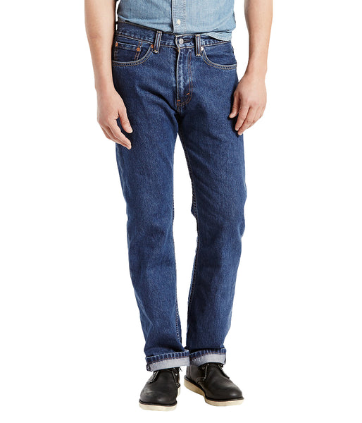 LEVI'S 505 REGULAR FIT JEAN - DARK STONEWASH