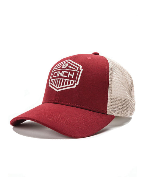 CINCH MENS RED TRUCKER CAP