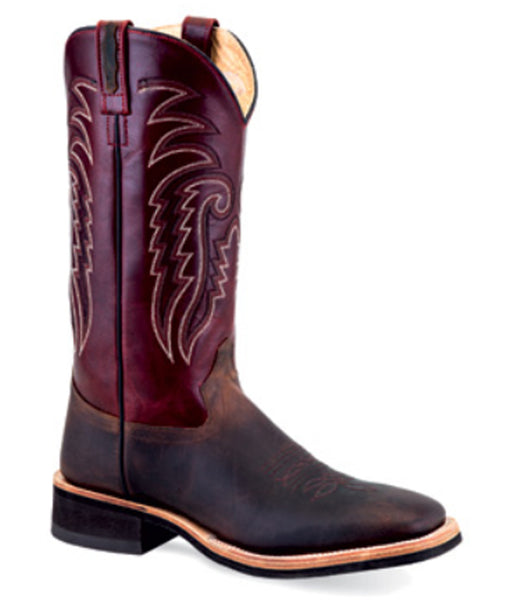 Old West Men's Crepe Broad Square Toe Boots