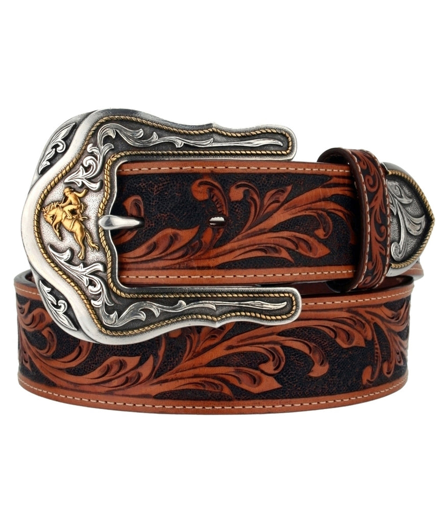 TONY LAMA WESTERLY RIDE BELT - BLACK