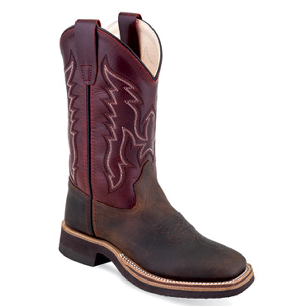 Old West Youth Square Toe Western Boot
