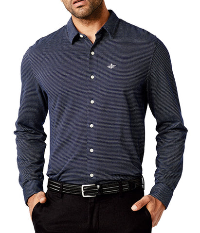 Dockers Men's 360 Ultimate Button Up Shirt - Deep Blue Night