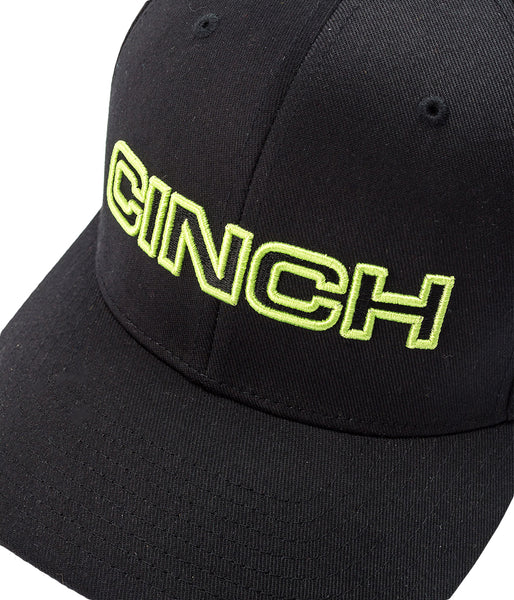 CINCH 3D LOGO FLEXFIT BASEBALL CAP - BLACK