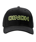CINCH 3D LOGO FLEXFIT BASEBALL CAP - BLACK